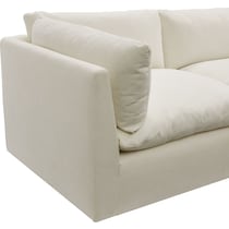 lola white  pc sectional and ottoman   