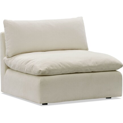 Lola Armless Chair - Ivory