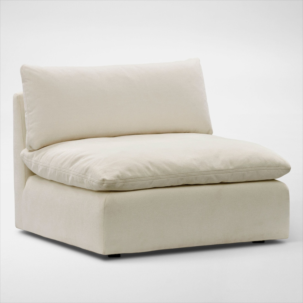 lola white armless chair web   
