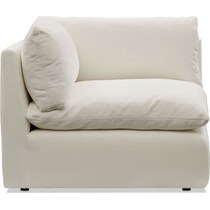 lola white corner chair   