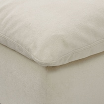 lola white corner chair   