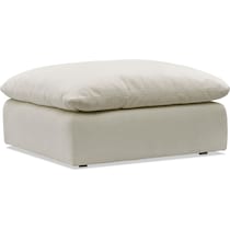 lola white ottoman   