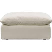 lola white ottoman   