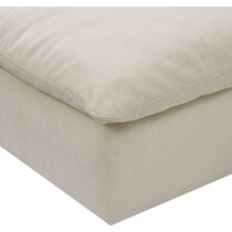 lola white ottoman   