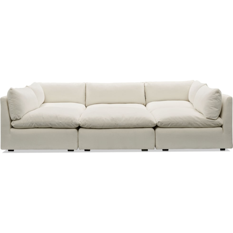 lola white sectional   
