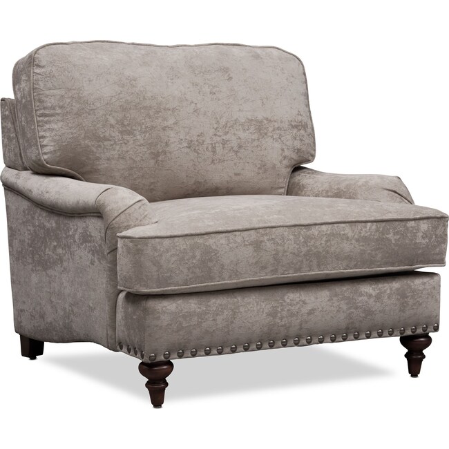 Living Room Furniture - London Chair - Gray