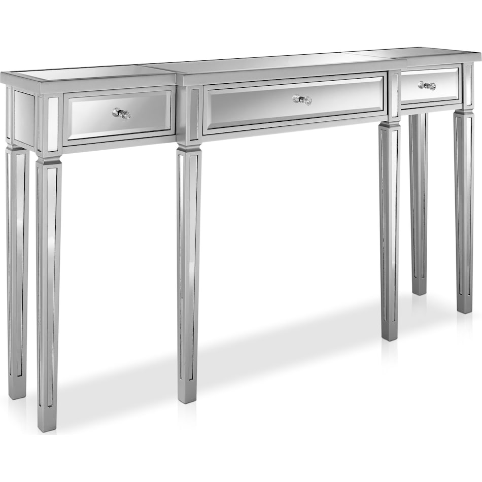 londyn mirrored console table   