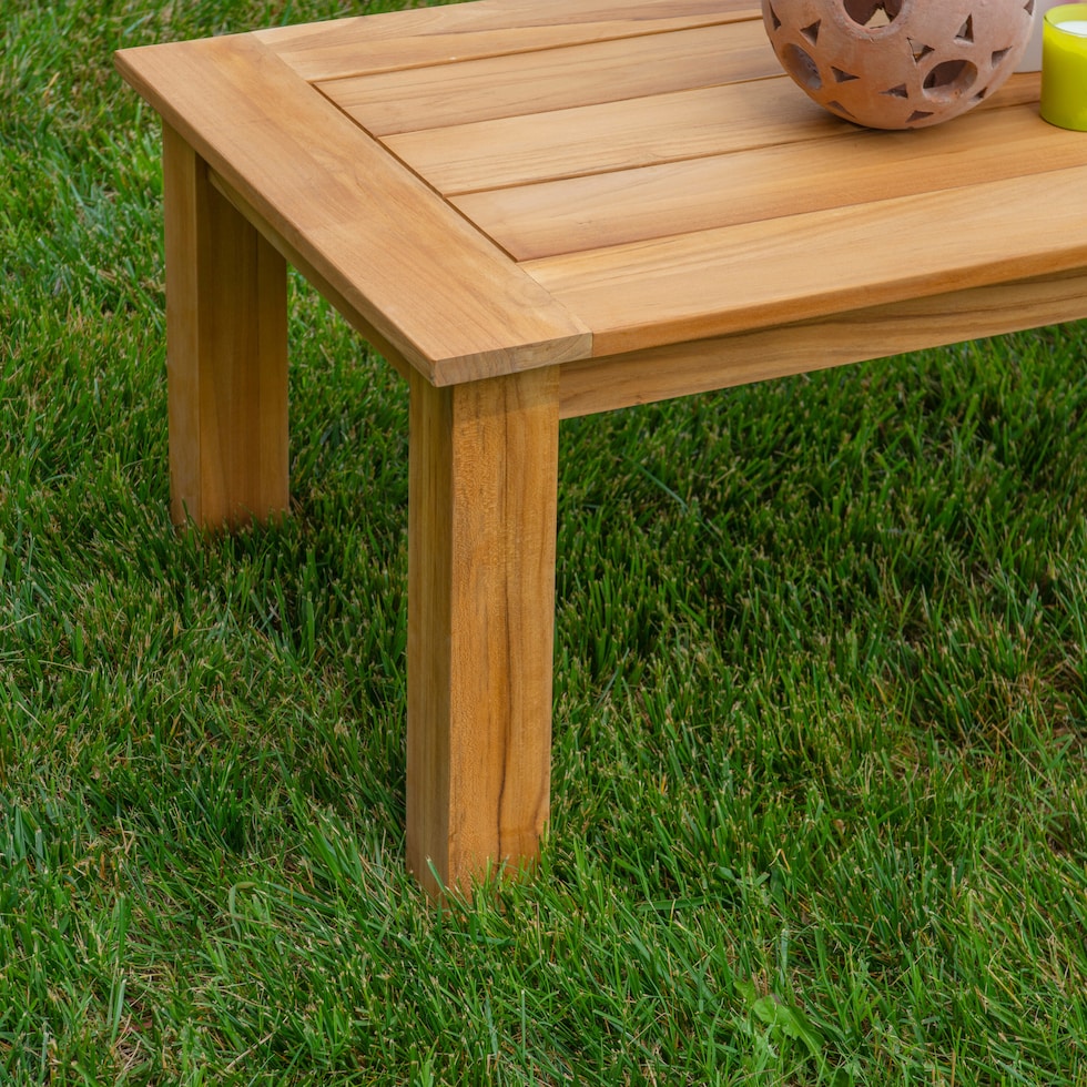 long beach light brown outdoor coffee table   