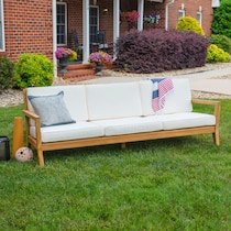 long beach natural antique white outdoor sofa   