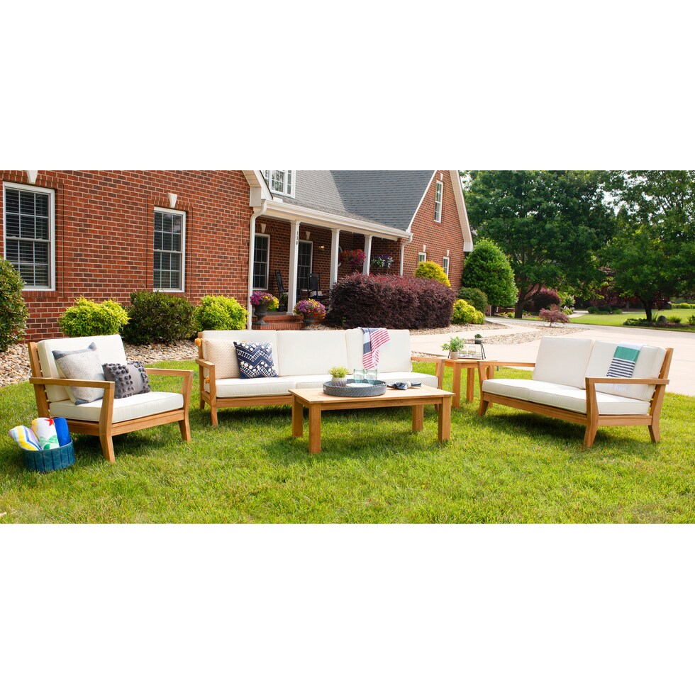 long beach natural antique white outdoor sofa   