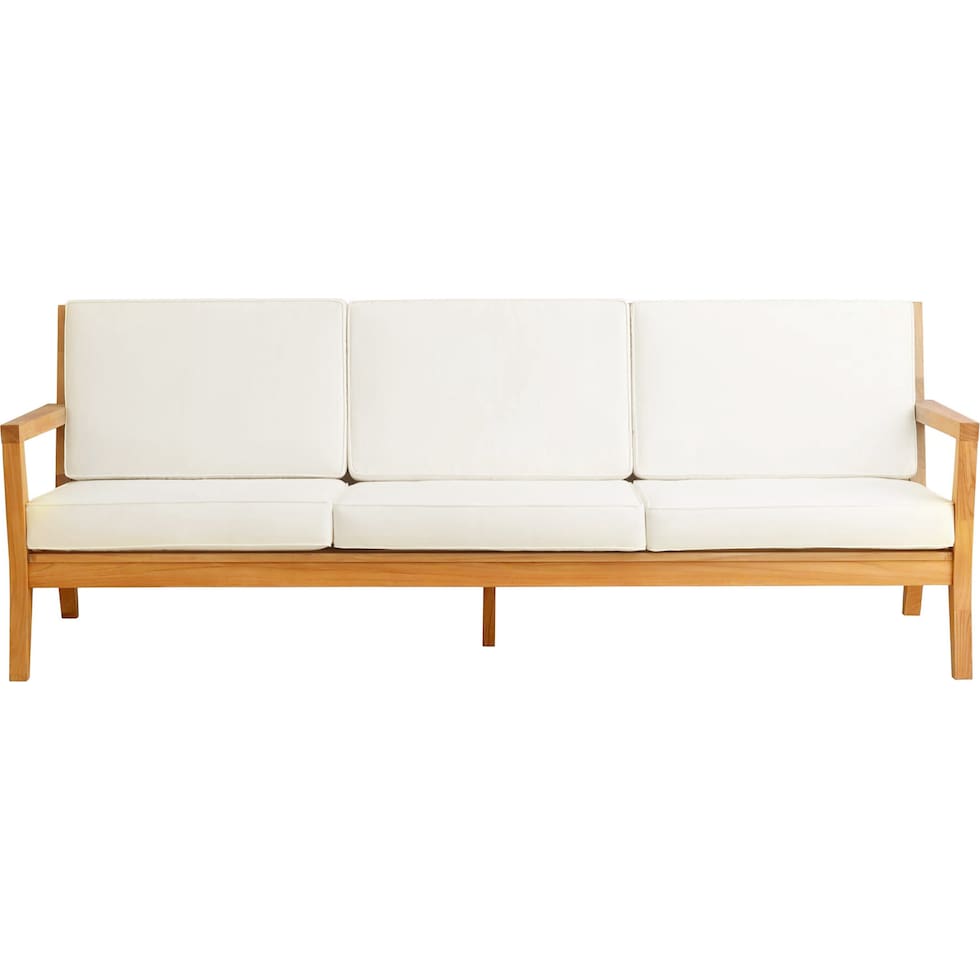 long beach natural antique white outdoor sofa   
