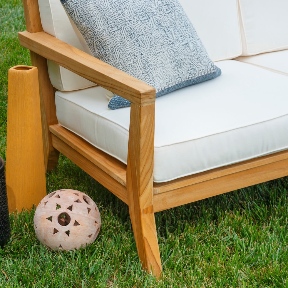 long beach natural antique white outdoor sofa   