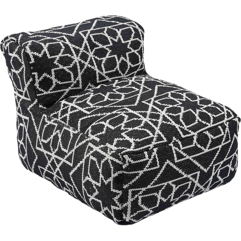 longport black white outdoor chair   