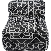 longport black white outdoor chair   