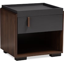 loreda gray nightstand   