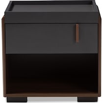 loreda gray nightstand   