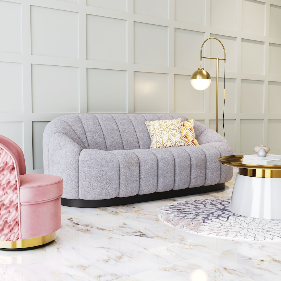 lorelai gray sofa   