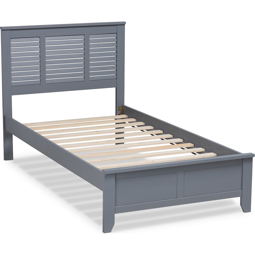 lorella gray twin bed   