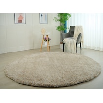 lorena yellow area rug  round   