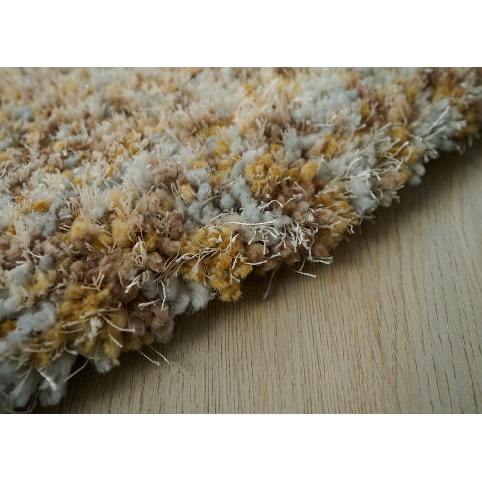 lorena yellow area rug  round   