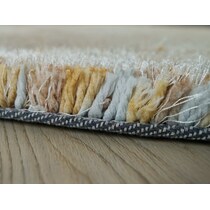lorena yellow area rug  round   