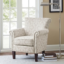 loretta neutral accent chair   