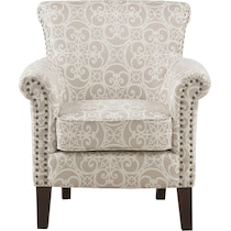 loretta neutral accent chair   