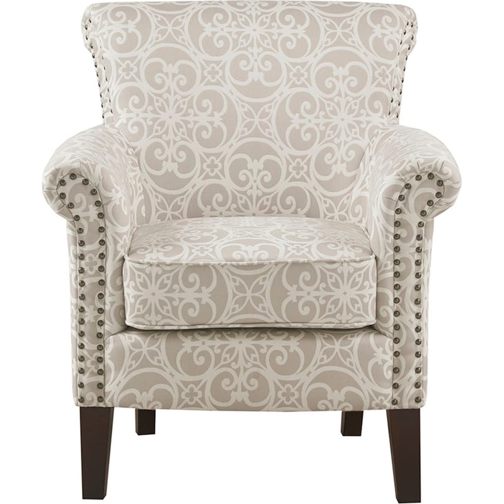 loretta neutral accent chair   