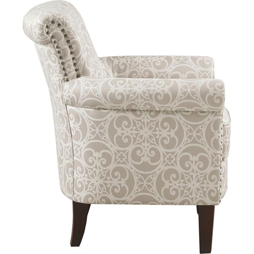 loretta neutral accent chair   