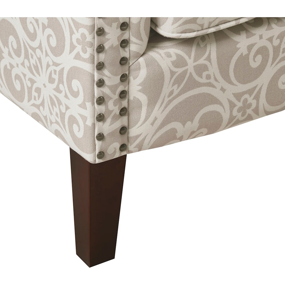 loretta neutral accent chair   