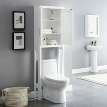 lotus white bathroom cabinet   