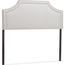 louie gray queen headboard   