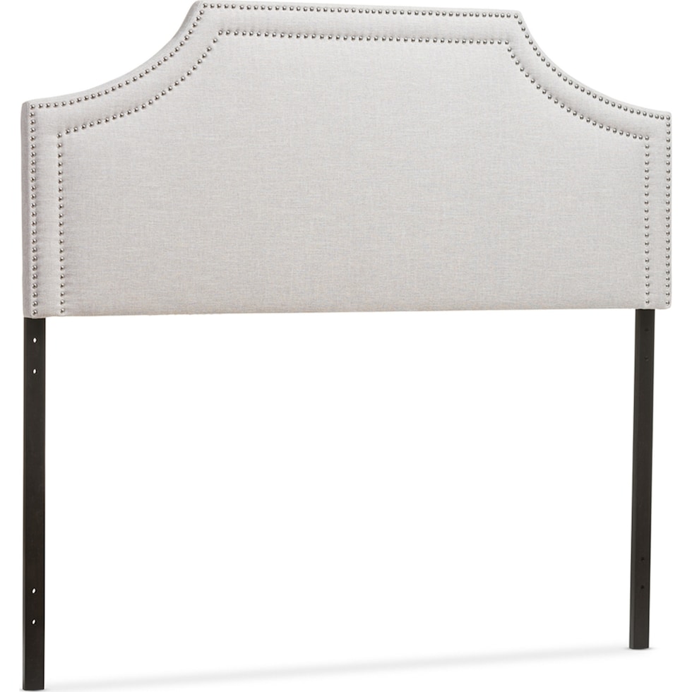 louie gray queen headboard   