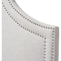 louie gray queen headboard   