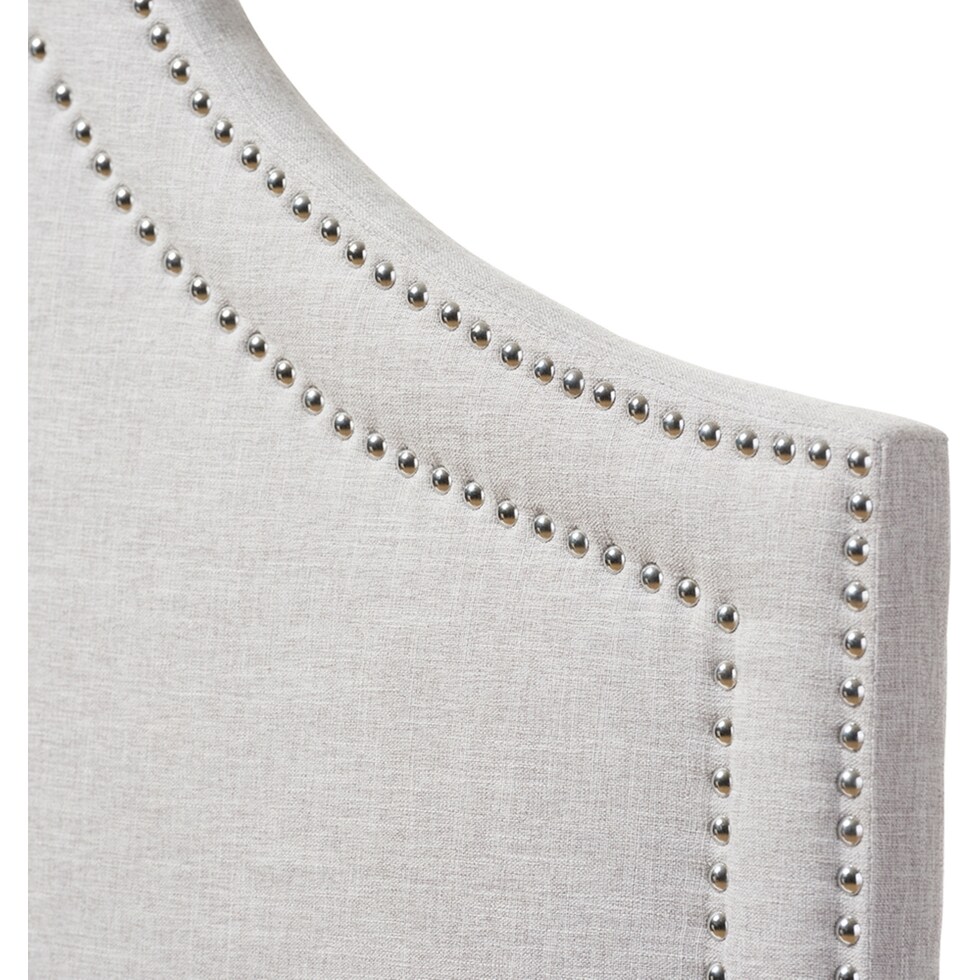 louie gray queen headboard   