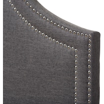 louie gray queen headboard   