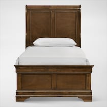 louis bedroom light brown  pc full bedroom   