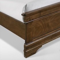 louis bedroom light brown  pc full bedroom   