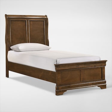 Louis 5-Piece Panel Bedroom Set with Dresser and Mirror