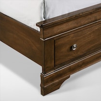 louis bedroom light brown king bed   