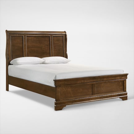 Louis 5-Piece Storage Bedroom Set with Dresser and Mirror
