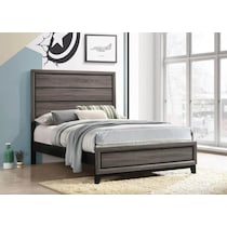 louis gray full bed   