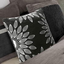 louise black and gray california king bedding set   