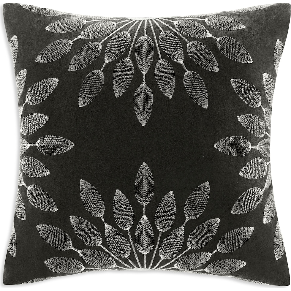 louise black and gray queen bedding set   