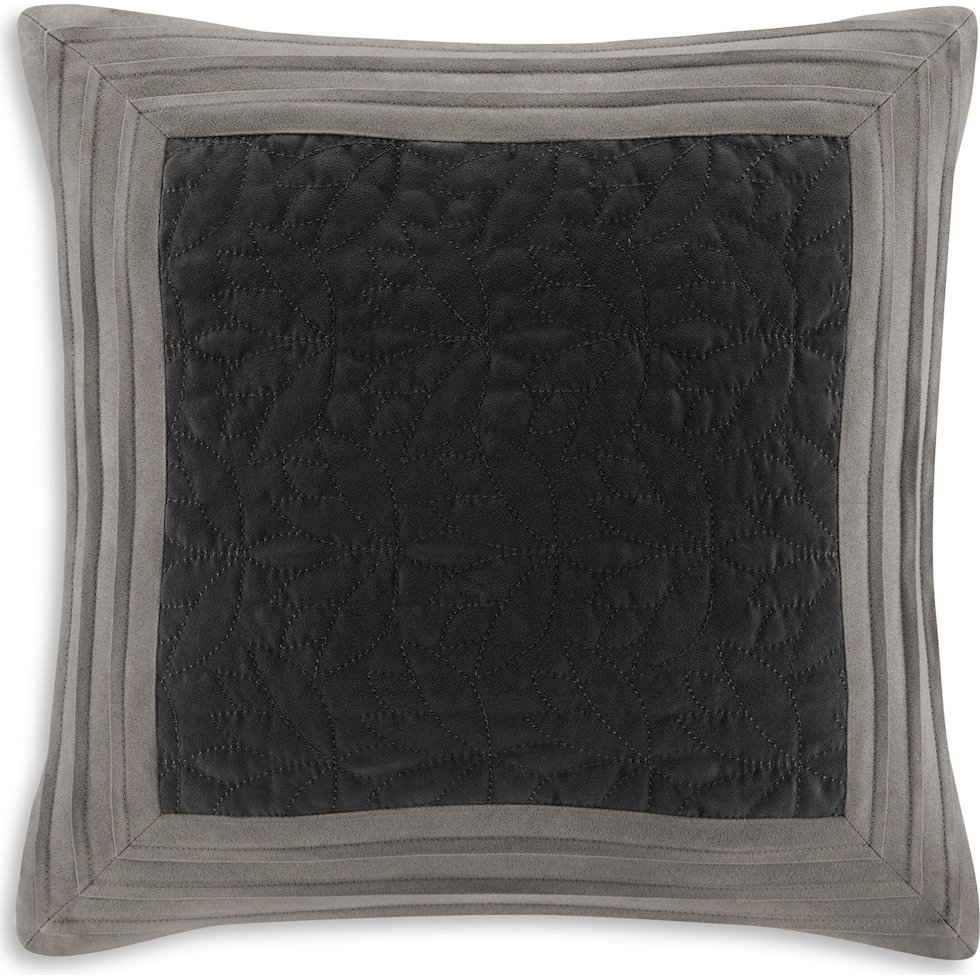 louise black and gray queen bedding set   