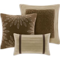 louise light brown california king bedding set   