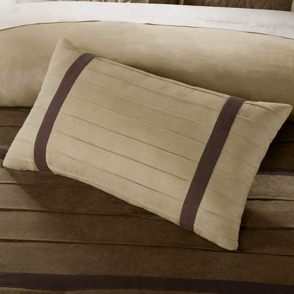 louise light brown california king bedding set   
