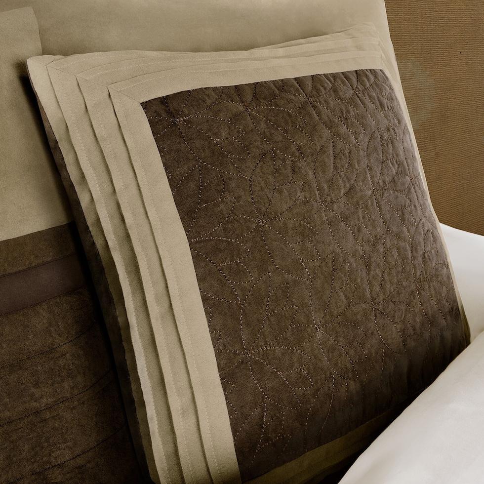 louise light brown california king bedding set   