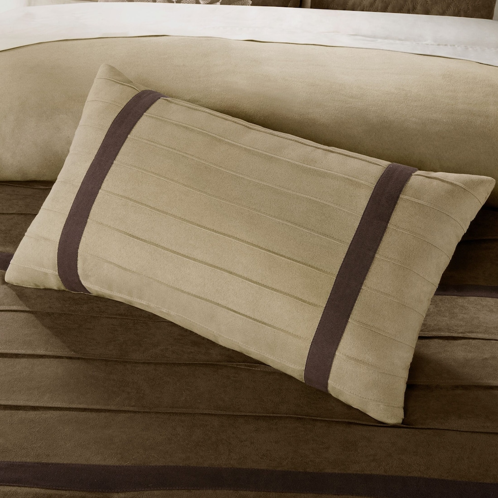 louise light brown king bedding set   