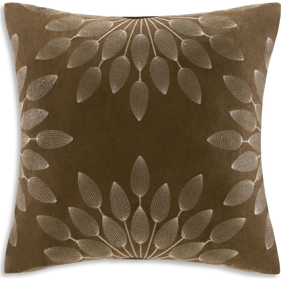 louise light brown queen bedding set   